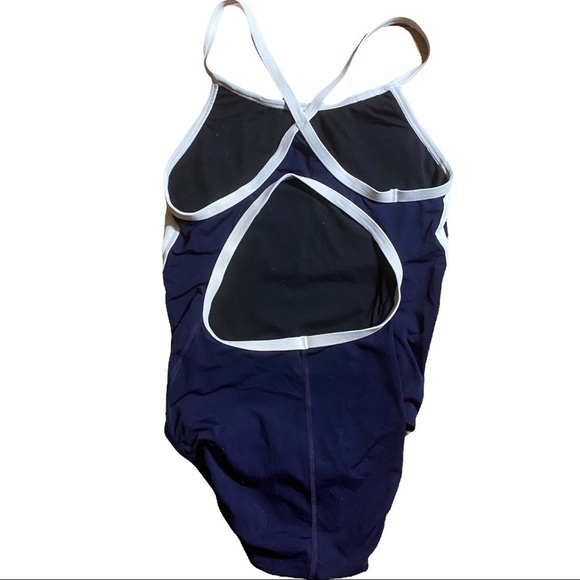 TYR Durafast Swimsuit Size 38 Navy / White - Picture 2 of 6
